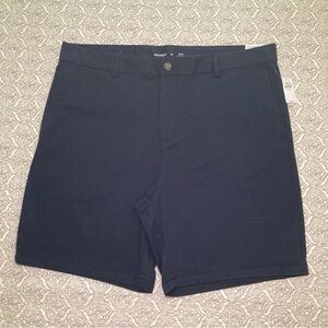 Old Navy Men's Slim Built-in flex Dark Blue Flat Front Shorts